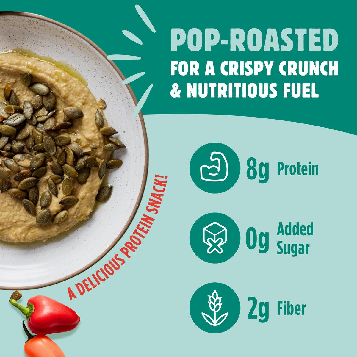 Top Fox seeds sprinkled on a bowl for a protein-rich topping