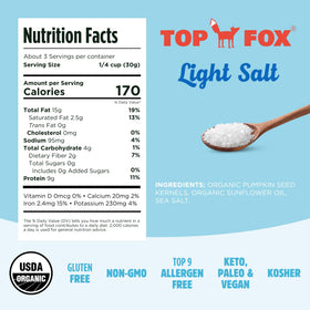 Top Fox Snacks gluten-free, vegan-friendly protein snack option.
