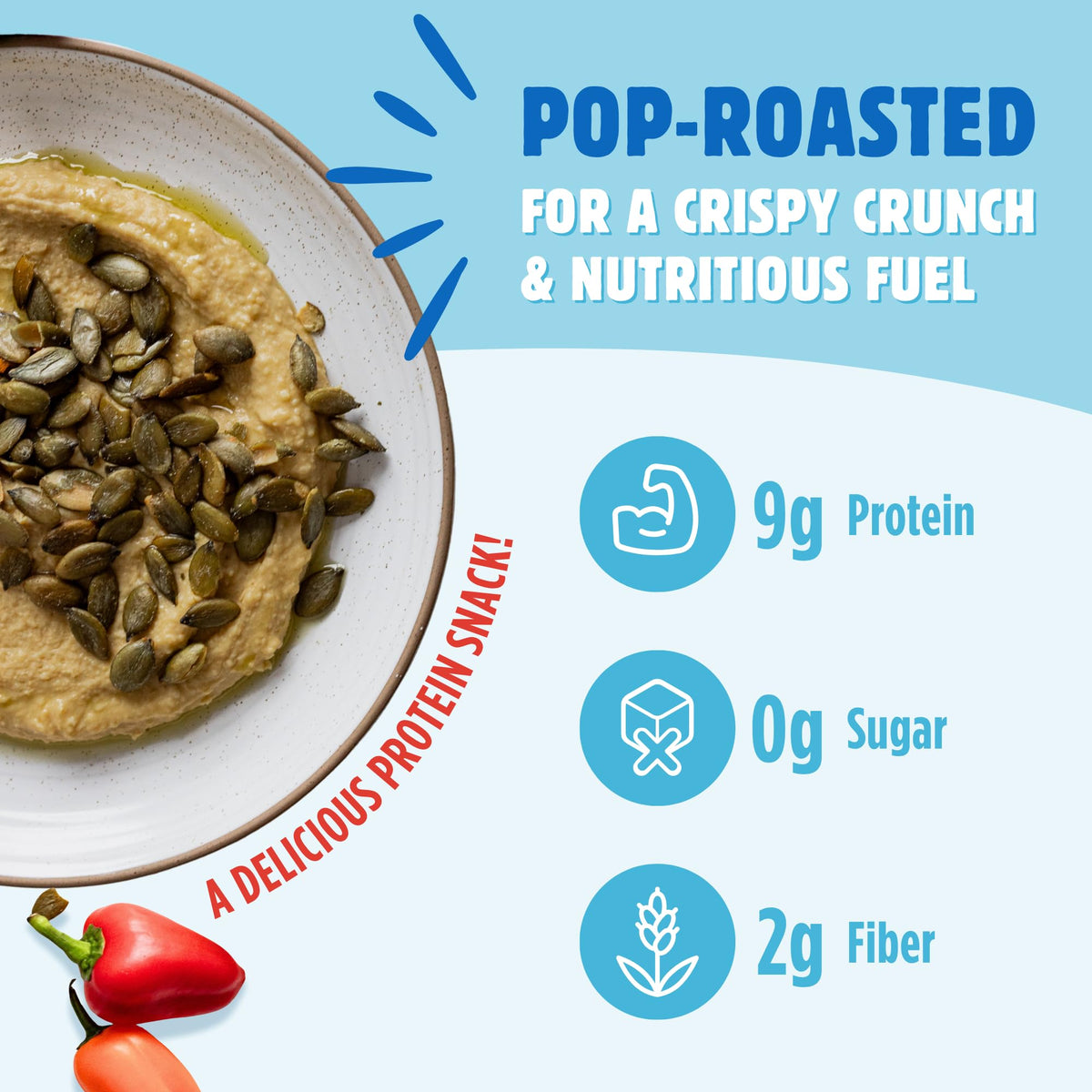 Top Fox Snacks organic American-grown pumpkin seeds for clean snacking.
