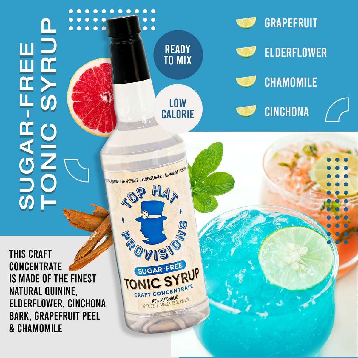 Back-of-bottle recipe guidance for easy mixology.