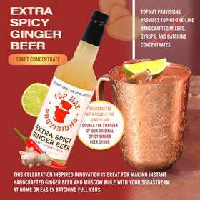 Top Hat Provisions Moscow Mule prep with ginger beer syrup.