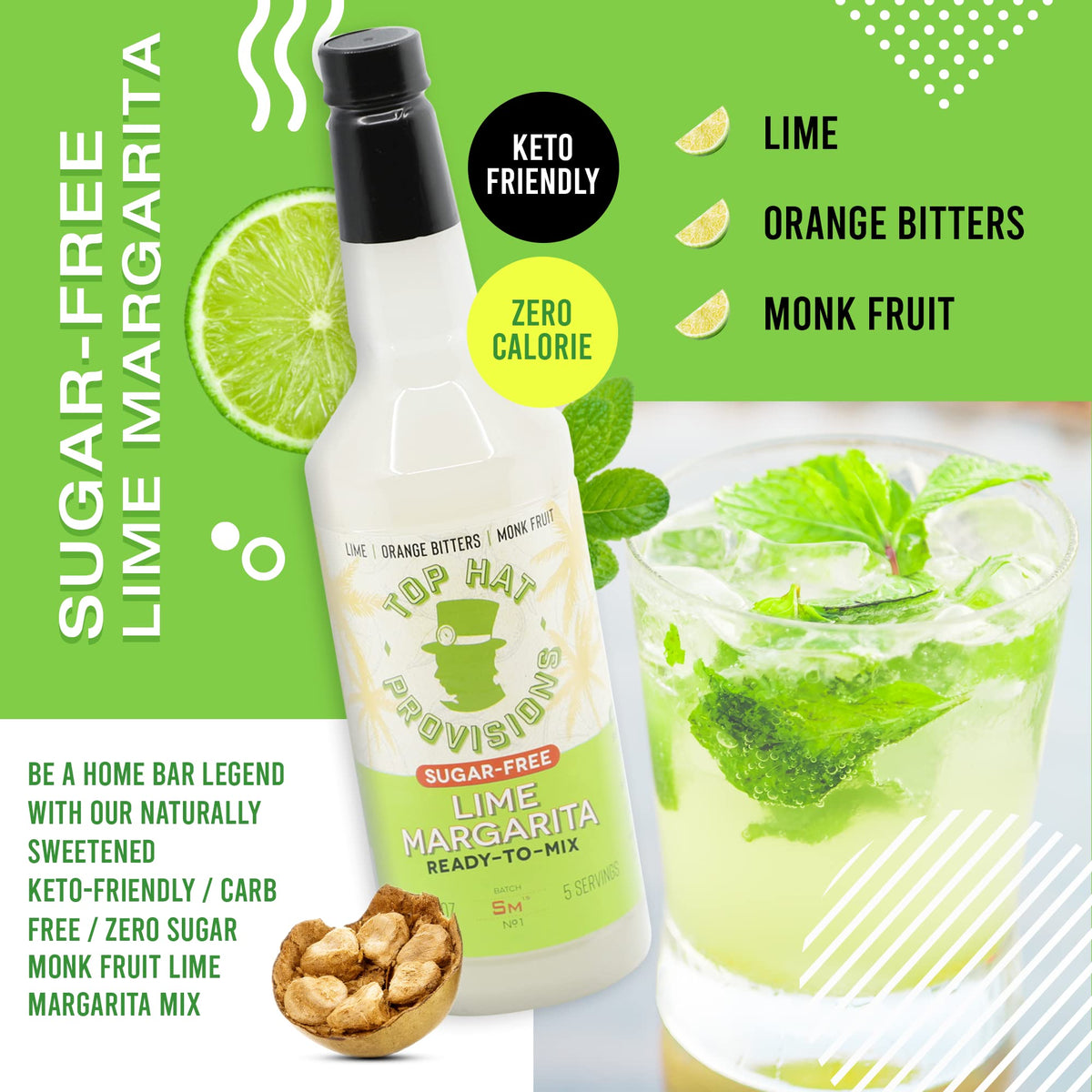 Top Hat Provisions Zero-calorie cocktail concept for home batching
