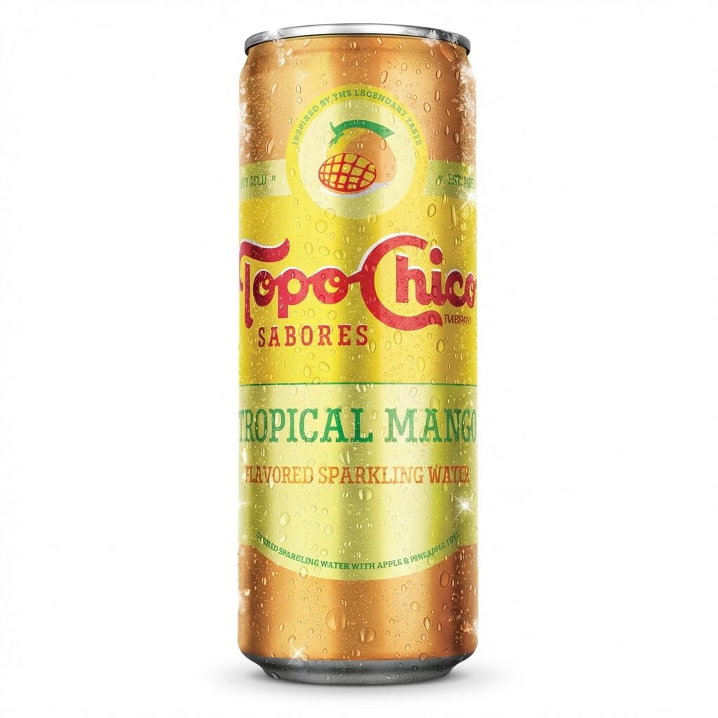 Topo Chico cans on a cooler highlight convenient grab-and-go hydration
