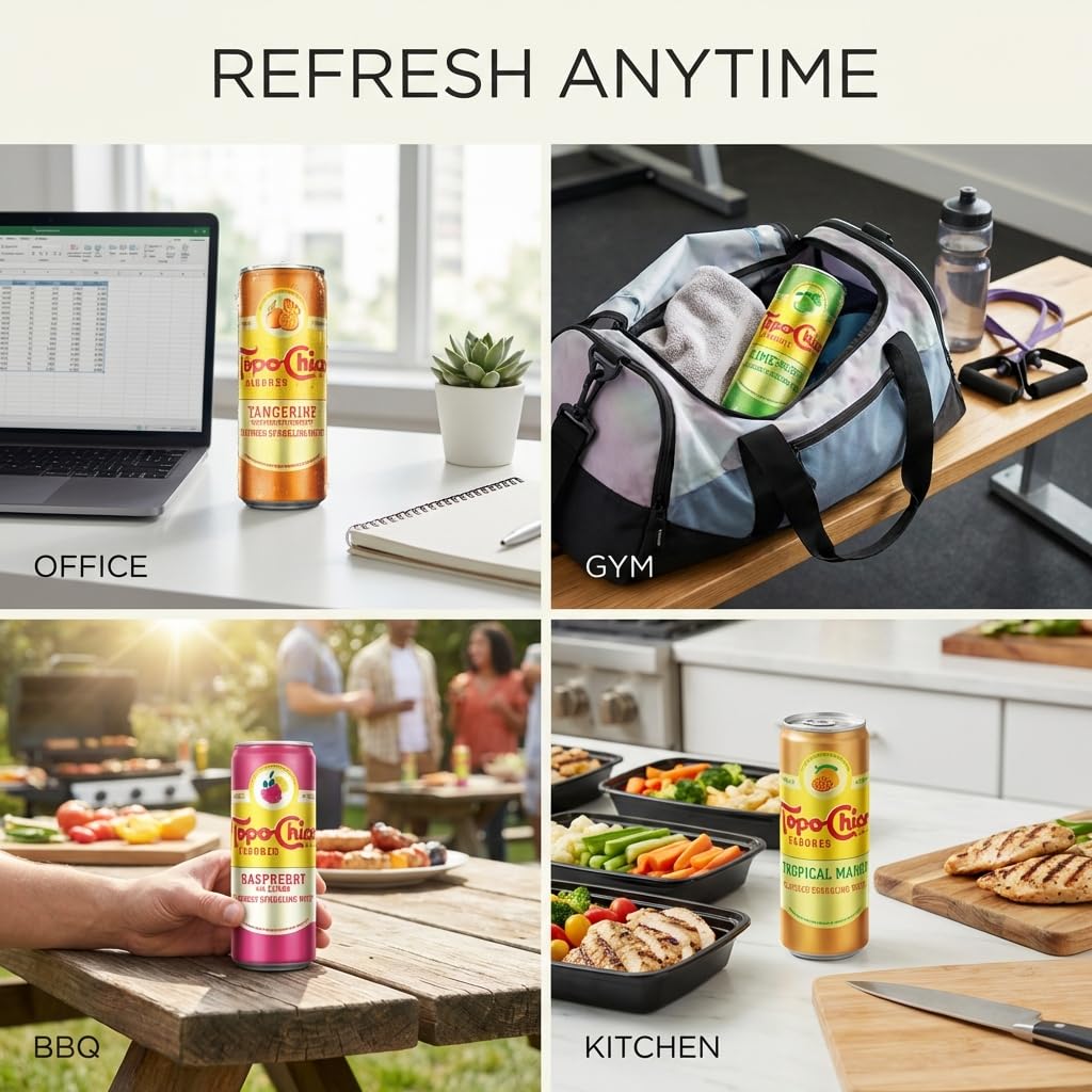 Topo Chico pour into glass to reveal clear, sparkling bubbles and easy sipping