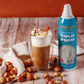 Refrigeration storage of Toppers Coffee Foam Vanilla cans