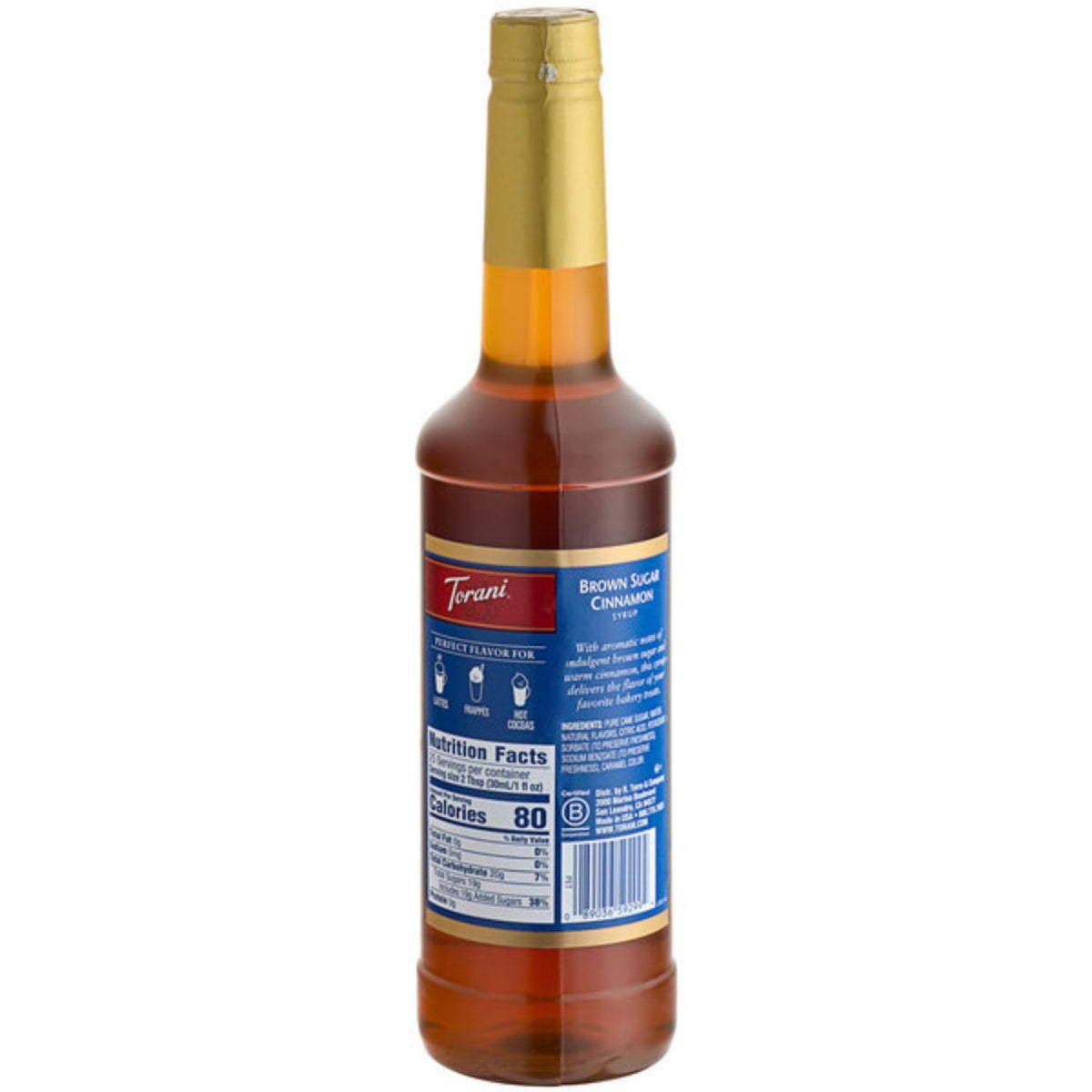 Hot coffee with Torani Brown Sugar Cinnamon Syrup for comforting flavor