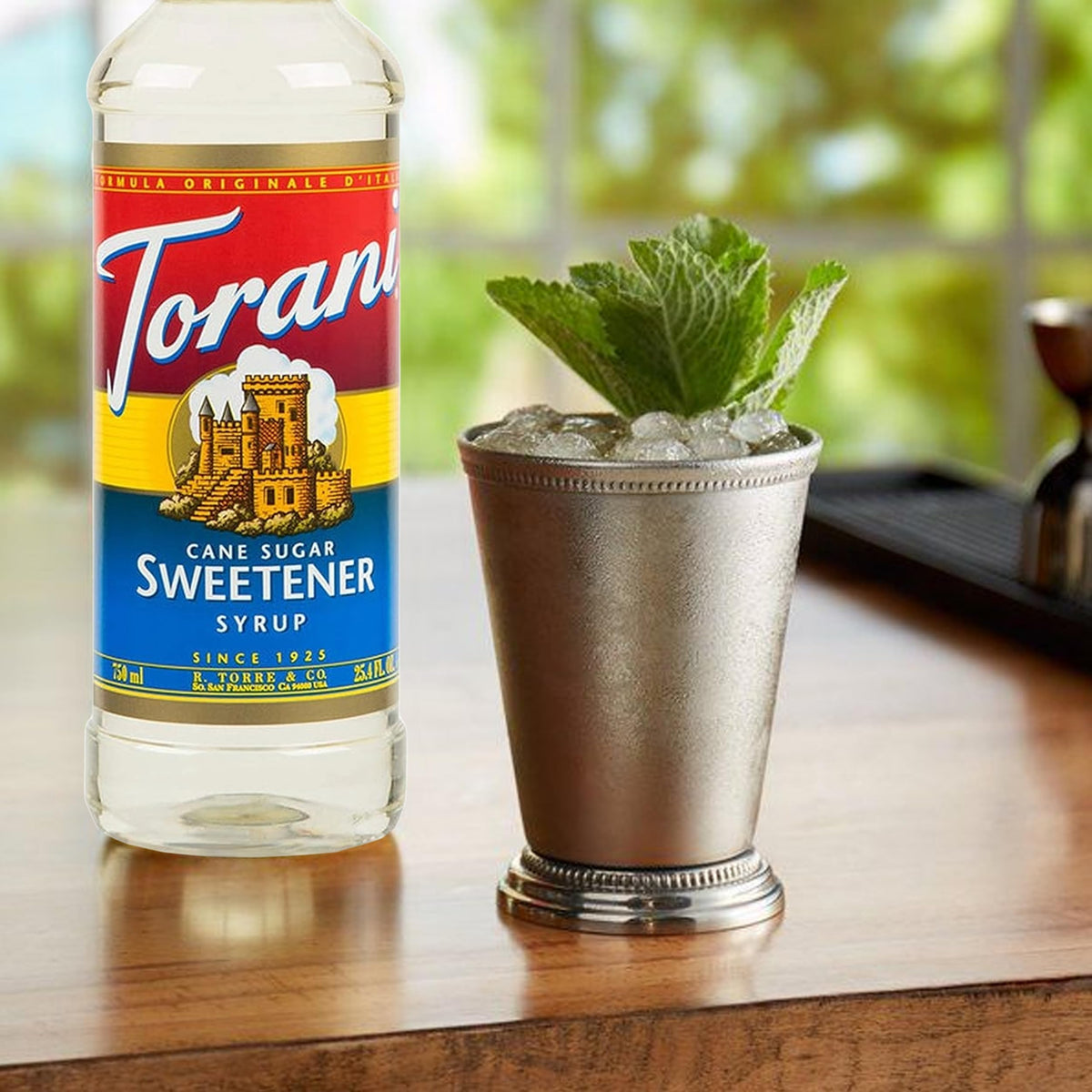 Torani bundle packaging combines pump and syrup for convenient setup