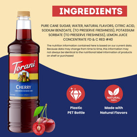 Torani Cherry Syrup used in cocktails for a fruity, versatile twist