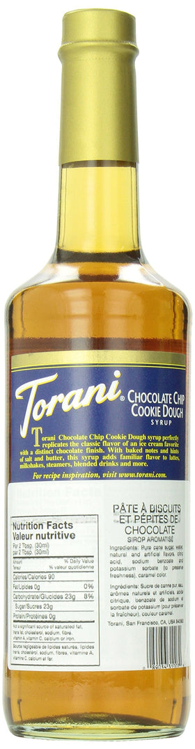 Torani Chocolate Chip Cookie Dough Syrup pour—great to drizzle over coffee or desserts.