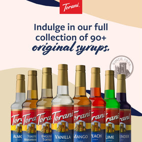 Torani Chocolate Milano Syrup drizzle on dessert for depth