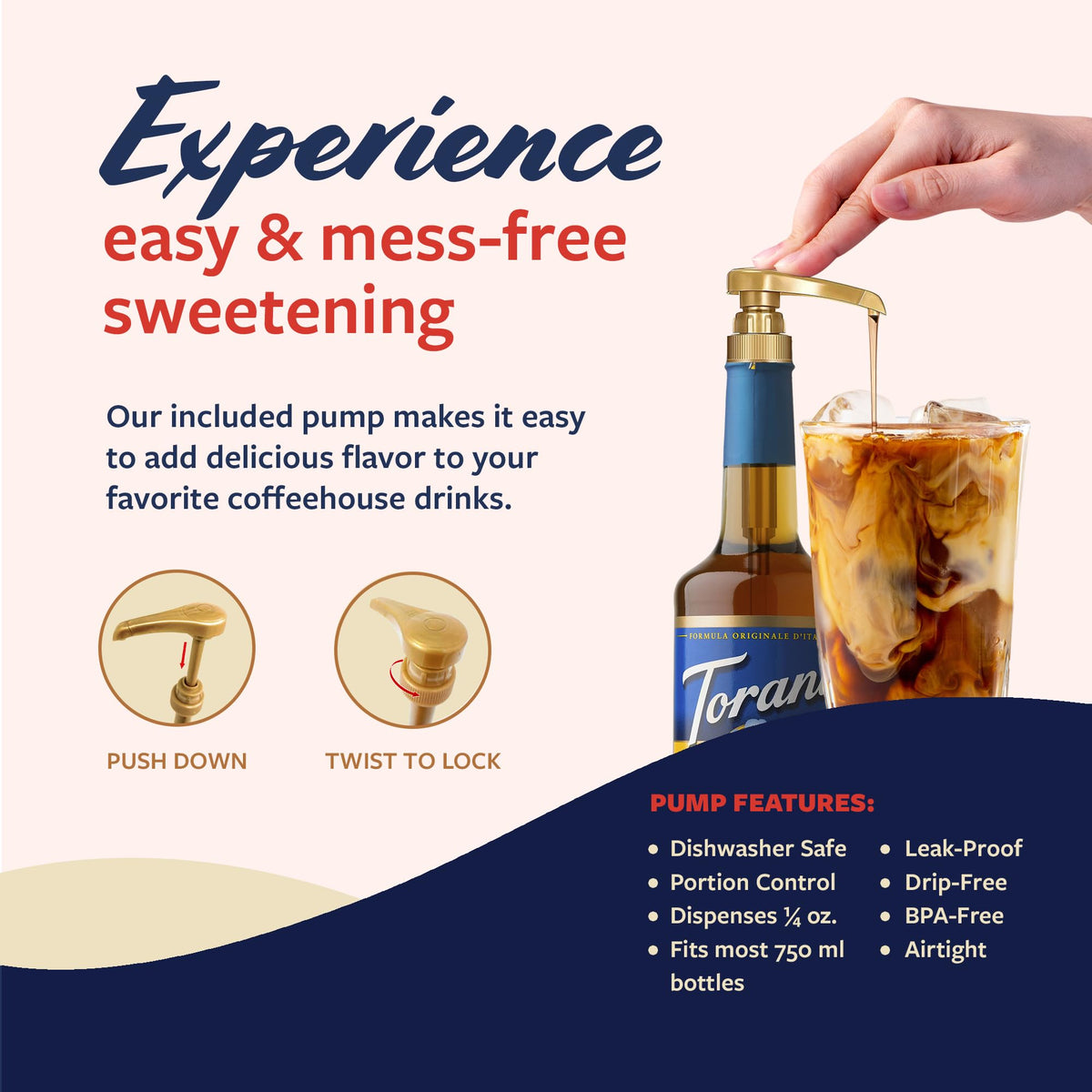 Torani latte with pumpkin pie syrup creates a warm, inviting sip.