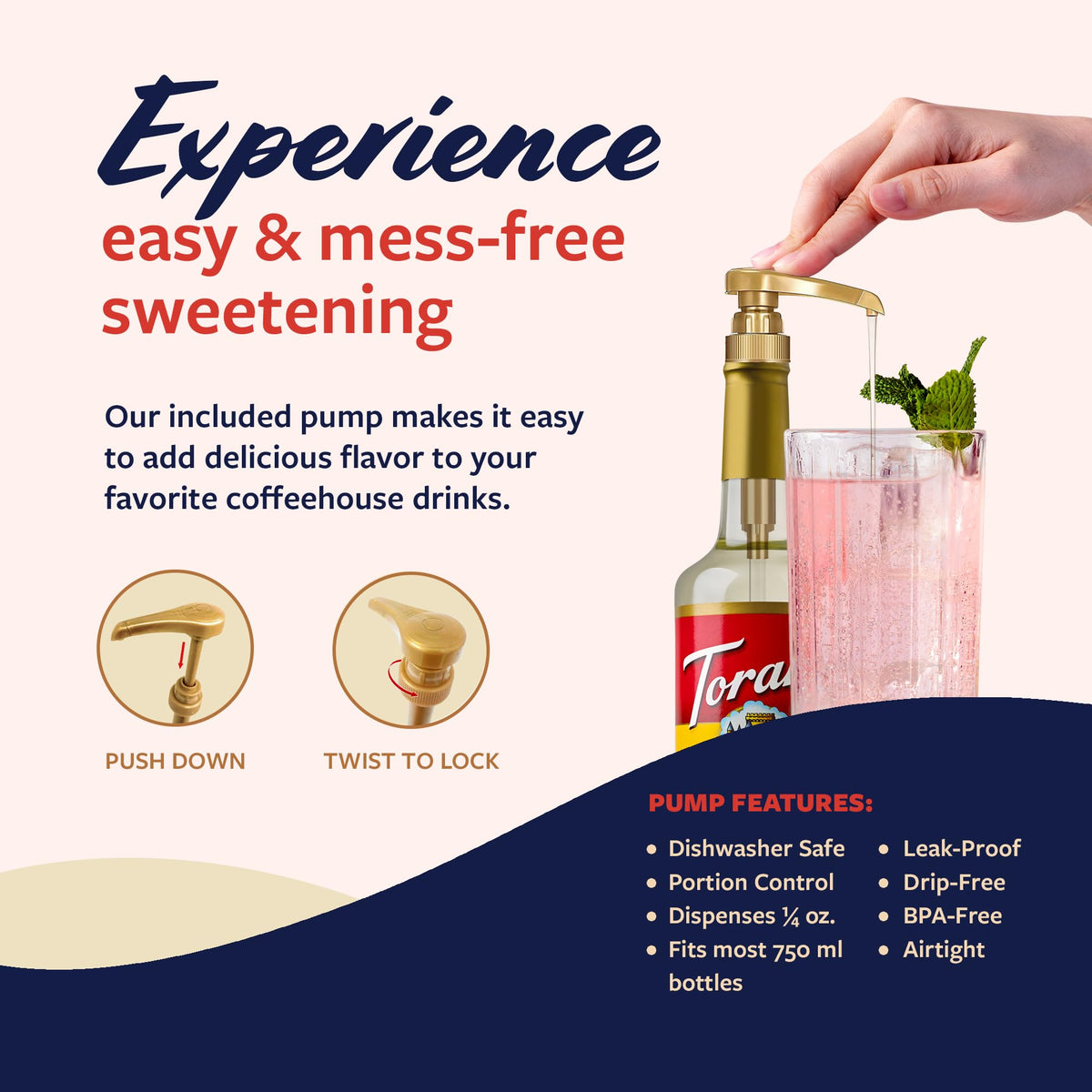Torani Diamond Syrup cafe application capturing professional consistency and aroma.