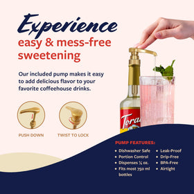 Torani Diamond Syrup cafe application capturing professional consistency and aroma.