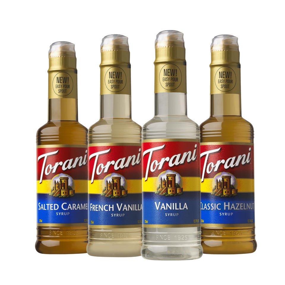 Torani Café Variety Pack bottles for café-quality drinks at home