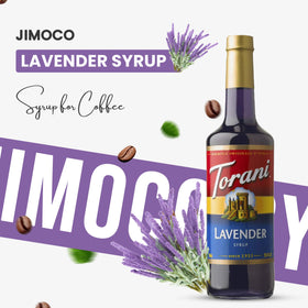 Torani Jimoco bundle packaging shows pump and lavender syrup together.