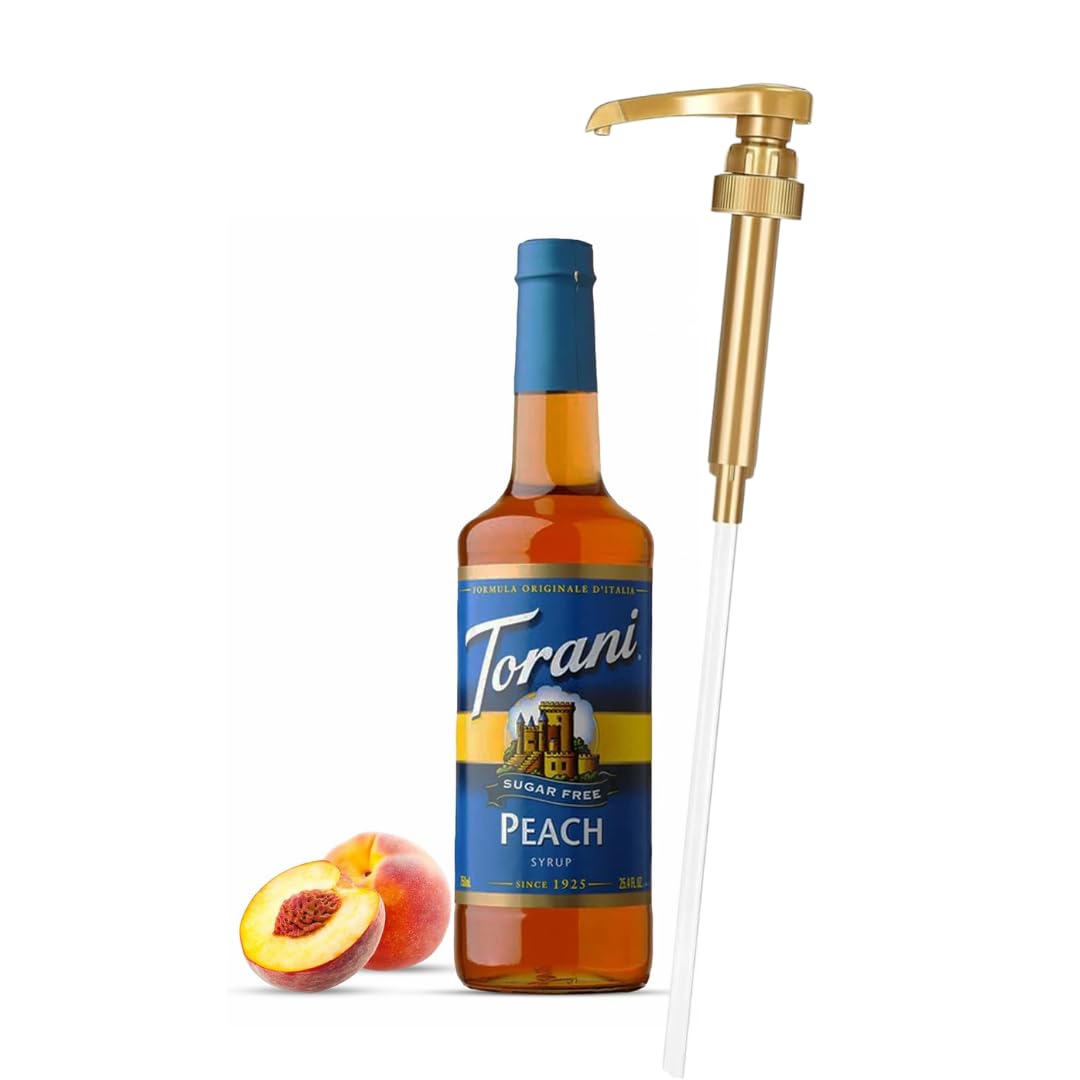 Torani Jimoco dispenser pump for precise, mess-free pours in beverages