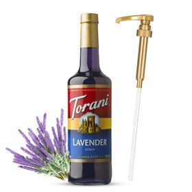 Torani Jimoco pump dispenser for precise syrup pours and mess-free service.