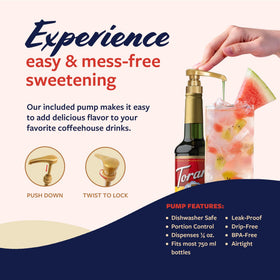 Torani Kiwi Syrup added to cocktails for balanced taste.