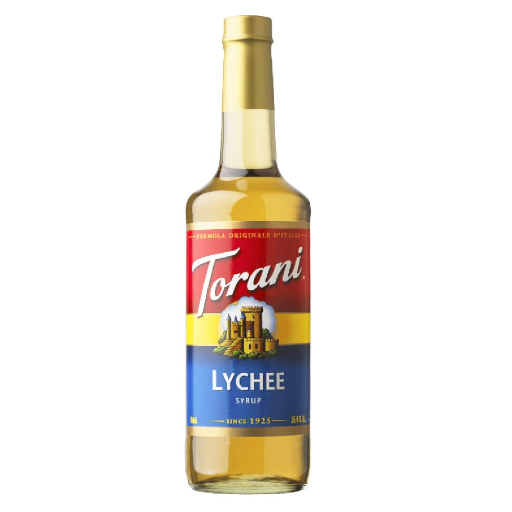 Torani Lychee Syrup drizzle over dessert or fruit