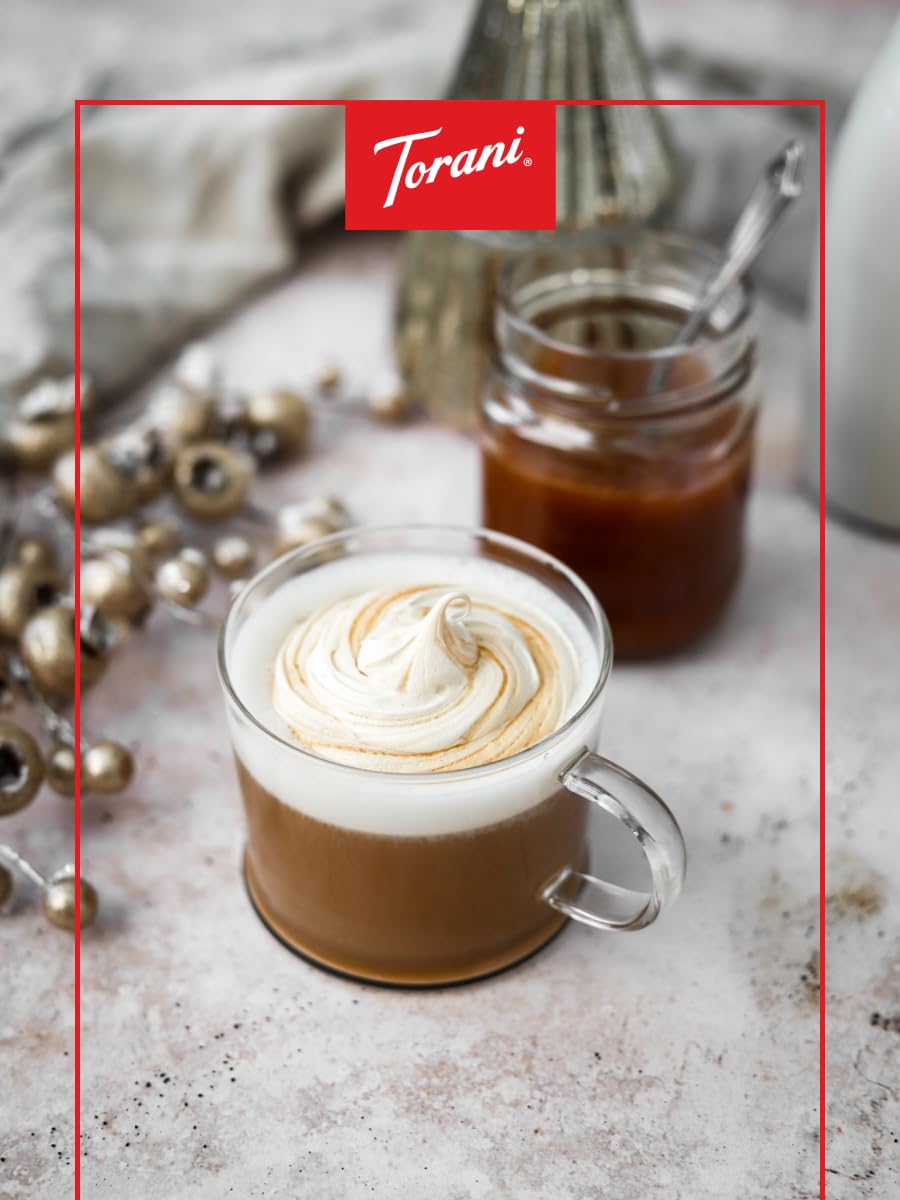Torani mocha with salted caramel offers dessert-like depth without sugar.