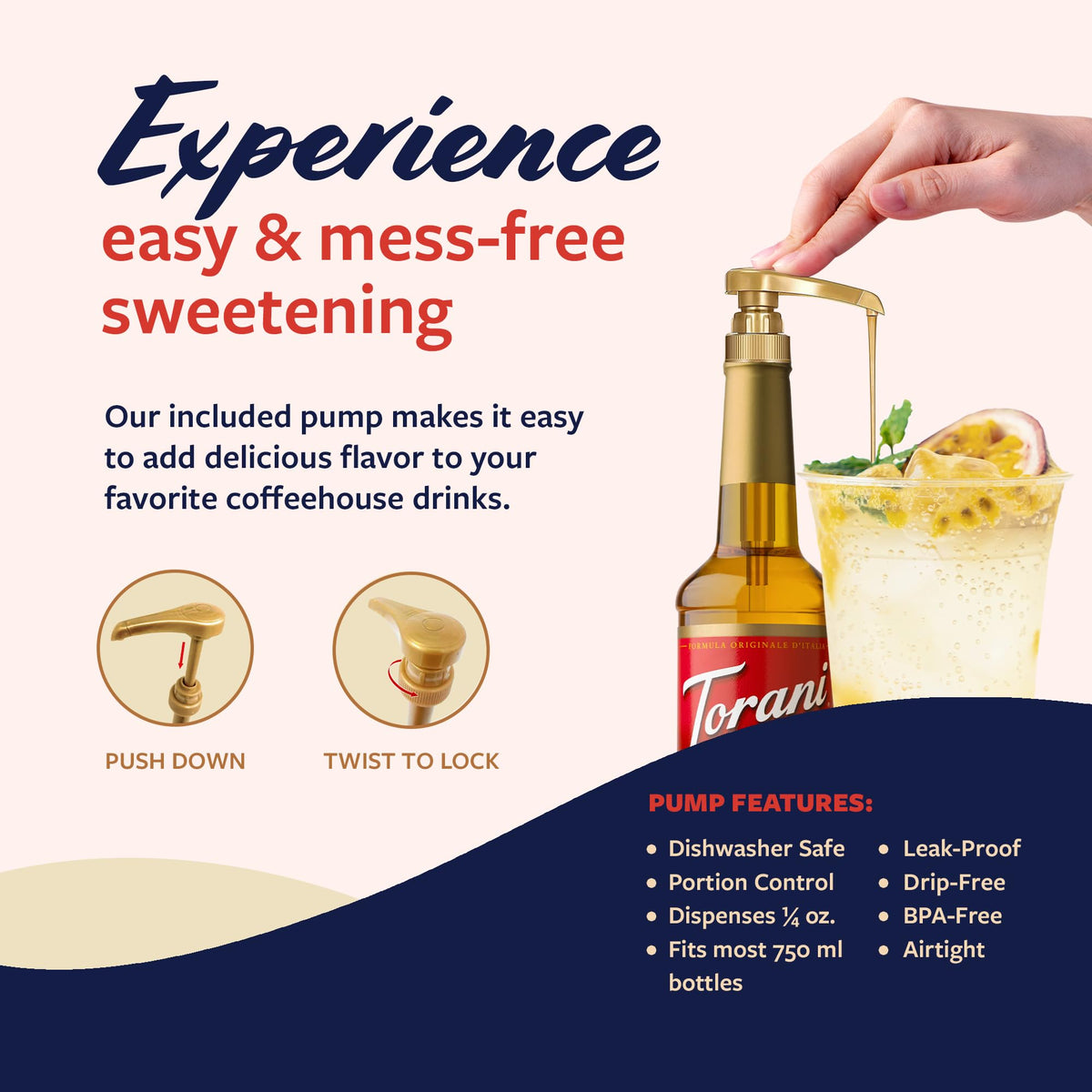 Torani Passion Fruit Syrup brightens lemonade with tropical flavor