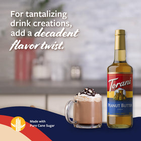 Torani PB syrup frozen beverage highlighting dessert-like texture.