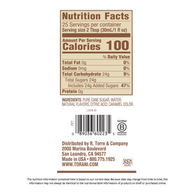 Torani Puremade Pumpkin Spice Syrup ingredients highlight natural, non-GMO goodness.