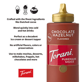 Mocha featuring Torani Puremade for a silky hazelnut finish.