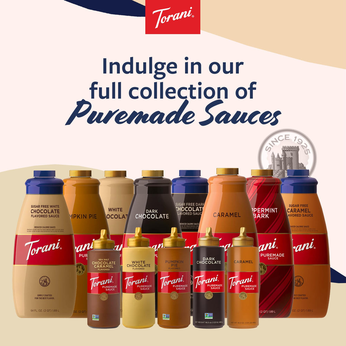 Torani Puremade glaze over pastries adds a glossy chocolate finish