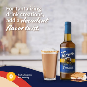 Latte featuring Torani Sugar Free S’mores flavor