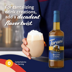 Torani Sugar Free Belgian Cookie Cold Brew for refreshing iced beverages.