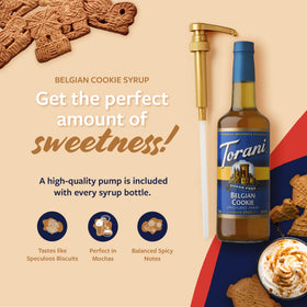 Torani Sugar Free Belgian Cookie Latte Creation for café-style home lattes.