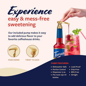Torani sugar-free cherry syrup with iced tea for a cherry twist