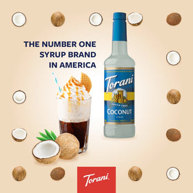 Torani Sugar Free Coconut in a latte delivering creamy tropical notes