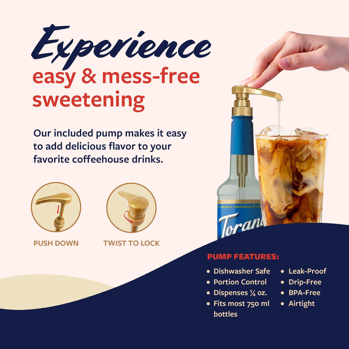 Cafe setup featuring Torani syrup for flavorful beverage experiments.