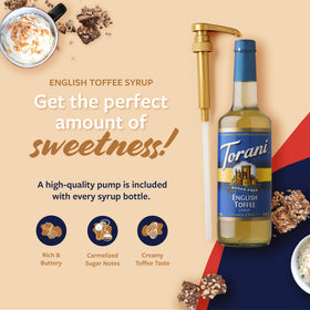 Torani sugar-free English Toffee in cold brew for a bold twist