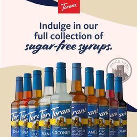 Torani sugar-free English Toffee in a home kitchen for creative beverages