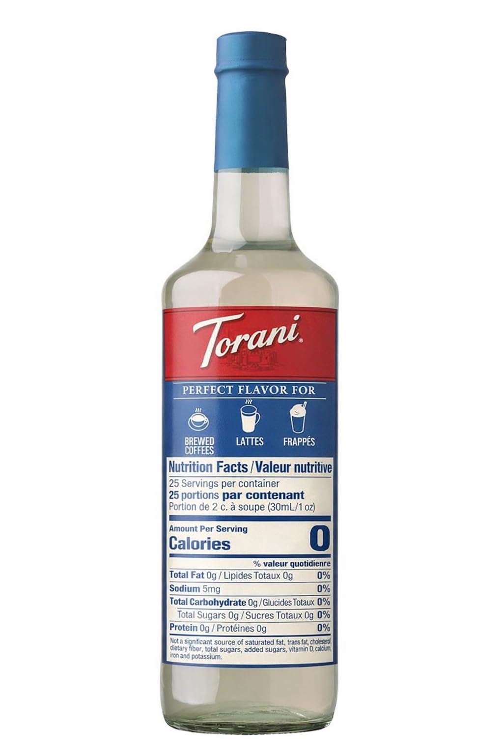 Torani Sugar Free Peppermint Syrup in latte topping for a refreshing twist.