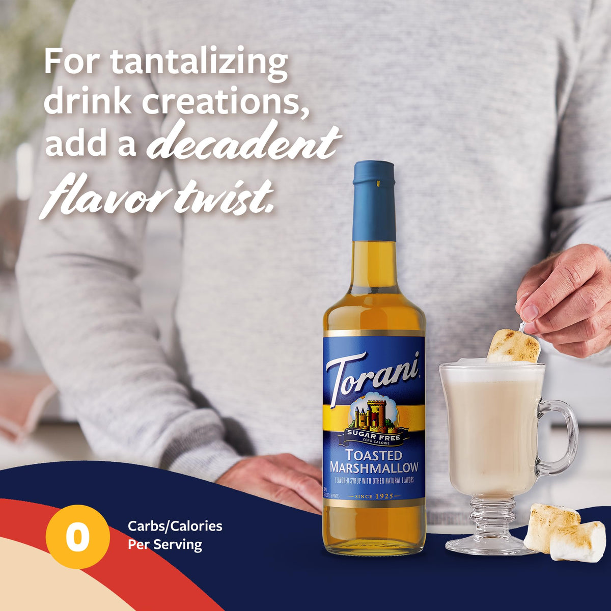 Torani sugar-free syrup used in cold brew for refreshing flavor