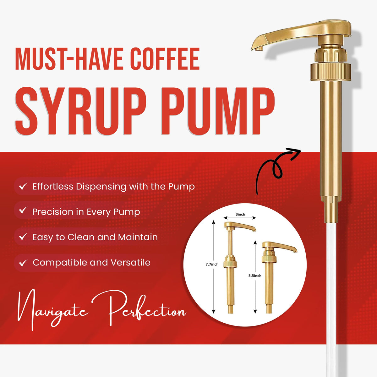 Close pour-spout on Torani Sugar Free Peach Syrup for easy flavoring