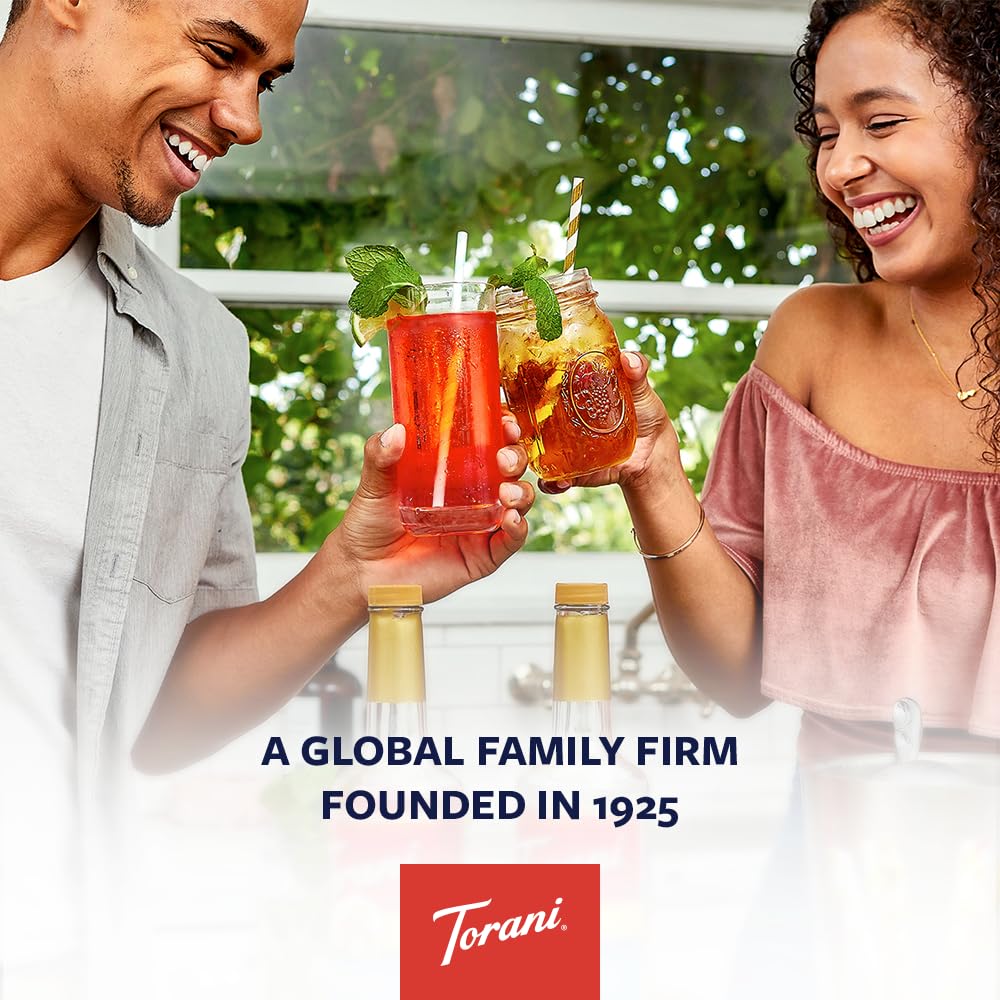 Gift-ready Torani syrup packaging for gifting coffee lovers.
