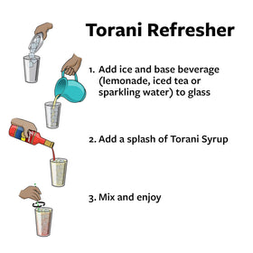 Torani Syrup Coconut flavor closeup highlighting premium ingredients