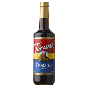 Torani Tiramisu Syrup bottle, rich flavor for drinks