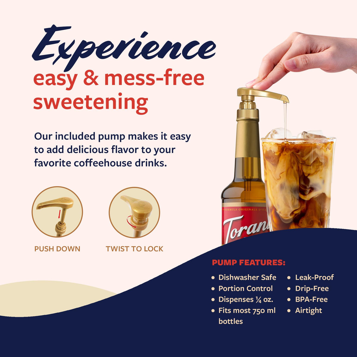 Torani Vanilla Bean Syrup drizzle on dessert for a luxurious finish.