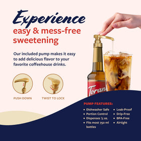 Torani Vanilla Bean Syrup drizzle on dessert for a luxurious finish.