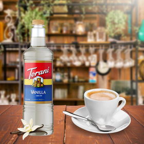 Torani Vanilla Syrup showcases versatile uses in cocktails and mocktails.
