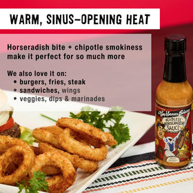 TorchBearer Headless Horseradish Ghost Pepper ingredients showcase all-natural, extract-free recipe.