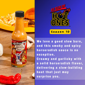 TorchBearer Headless Horseradish Ghost Pepper on wings signals fiery flavor boost.