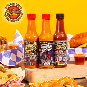 Son of Zombie poured on grilled chicken for smoky sweetness.