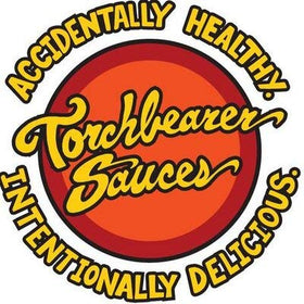 Glass jar of Torchbearer Zombie Apocalypse sauce ready for burgers.